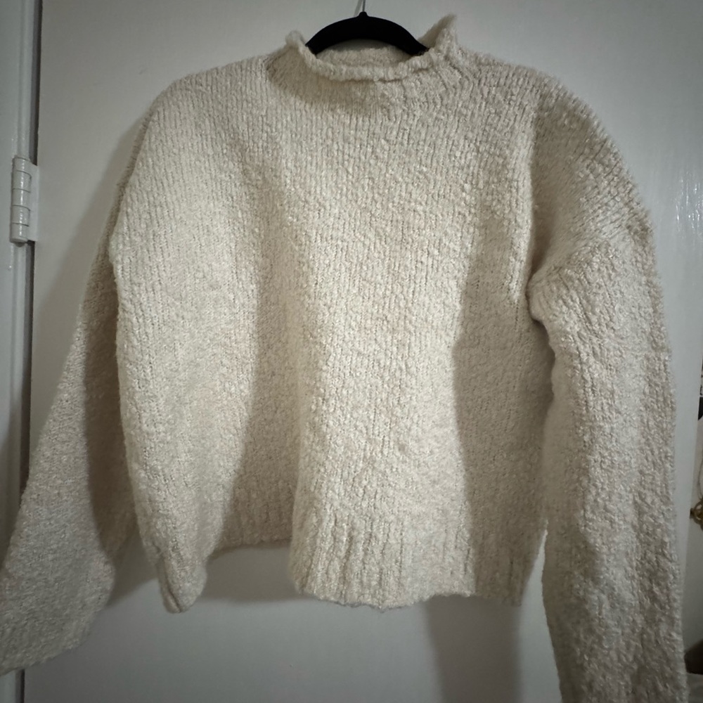 J. Crew Cream Turtleneck Sweater
